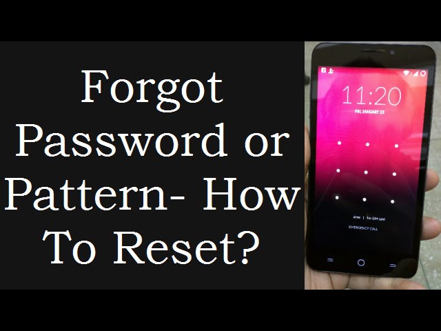 How Do You Reset a Password on Pakde4d?